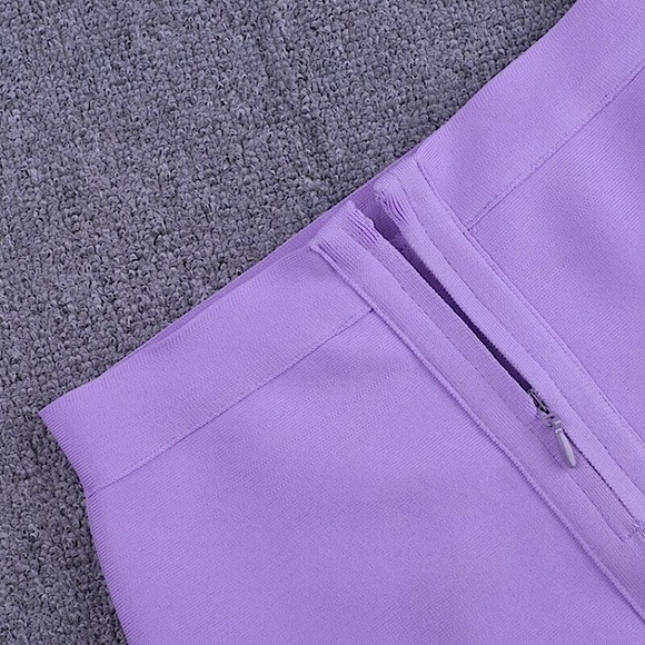 HP!✨Lavender 2 piece bandage dress set - Picture 13 of 15